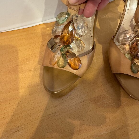 Tahari Treble Jeweled Heels - sz 8.5 - Picture 4 of 10